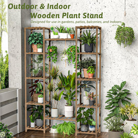 GENTINGBRO outdoor-indoor-use plant rack for versatile garden, balcony, or patio displays.