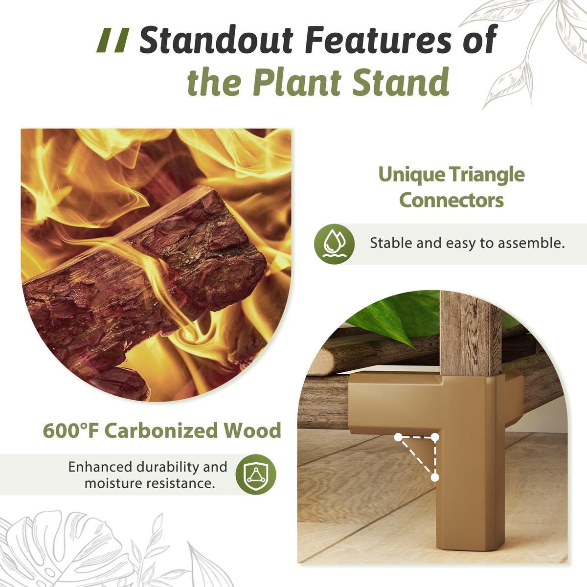 GENTINGBRO hanging planter design enhances vertical displays with trailing plant potential.