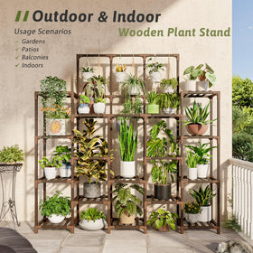 GENTINGBRO plant stand for indoor-outdoor use, great for balcony or patio displays.