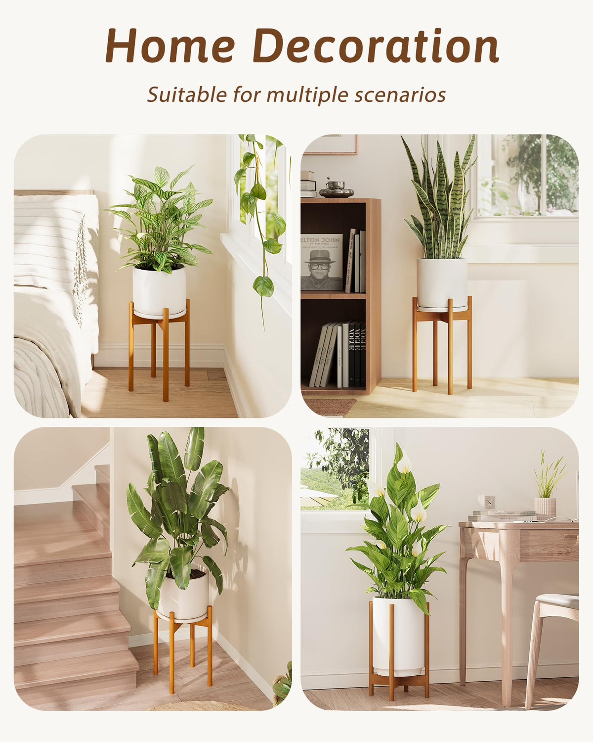 GENTINGBRO single-floor stand suits living rooms or tabletops.