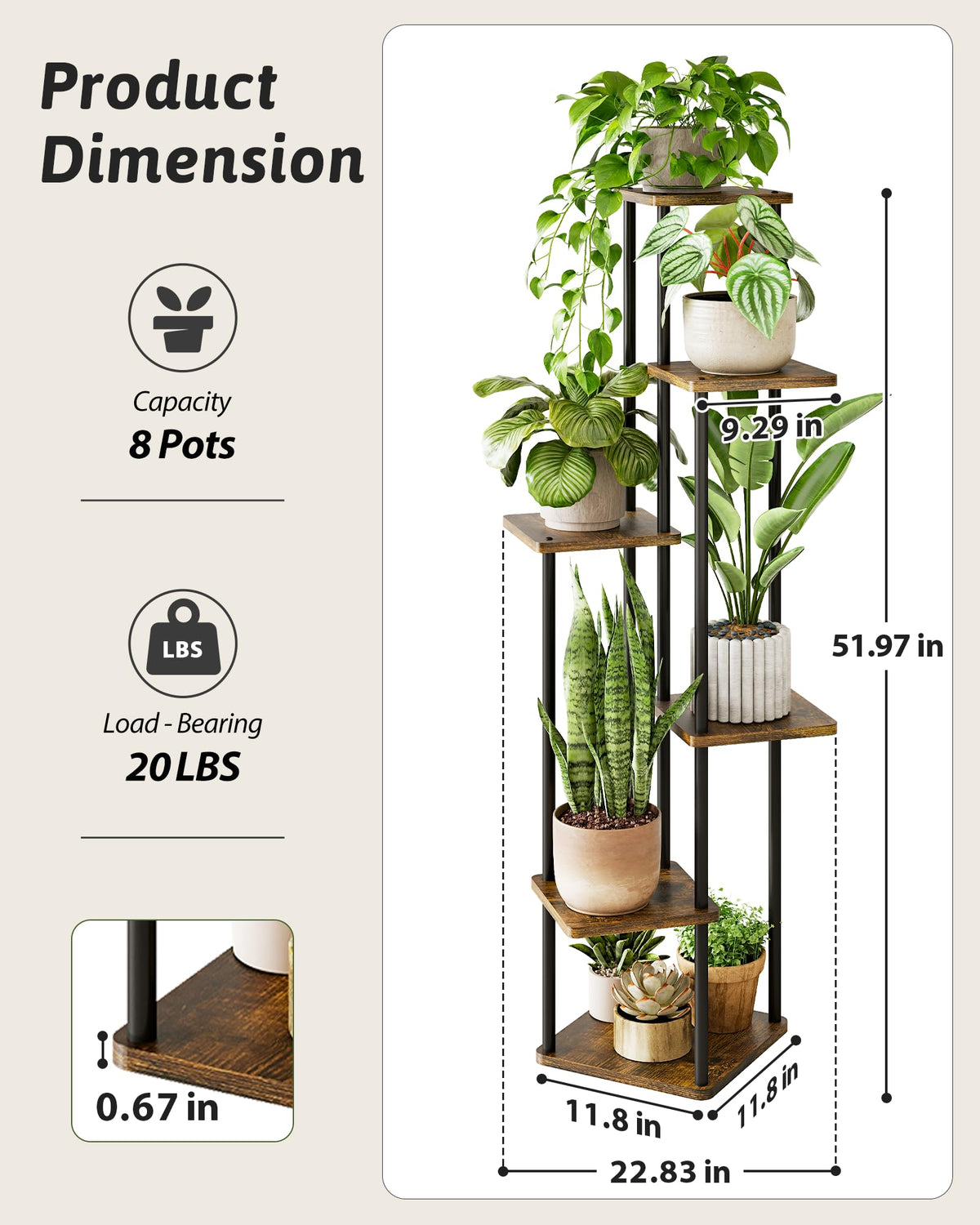 GENTINGBRO space-saving vertical rack for balconies and compact apartments.