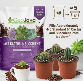 GeoJava resealable bag shown sealed, convenient for multiple uses.