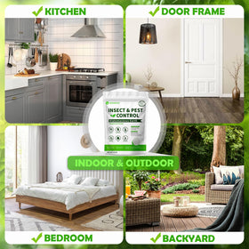 Geomust indoor-outdoor use scene shows versatile pest control for homes