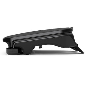 George Foreman space-saving design fits small kitchens and shelves.
