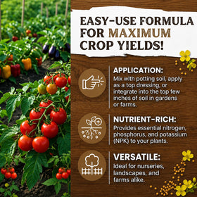 Georgic Mustard Oil Cake Powder mixed into soil improves water retention for plants