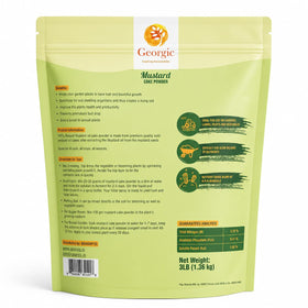Georgic Mustard Oil Cake Powder sprinkled on soil to improve structure and moisture retention
