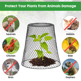 Geosar 9-inch cloche height fits low-growing vegetables and flowers.