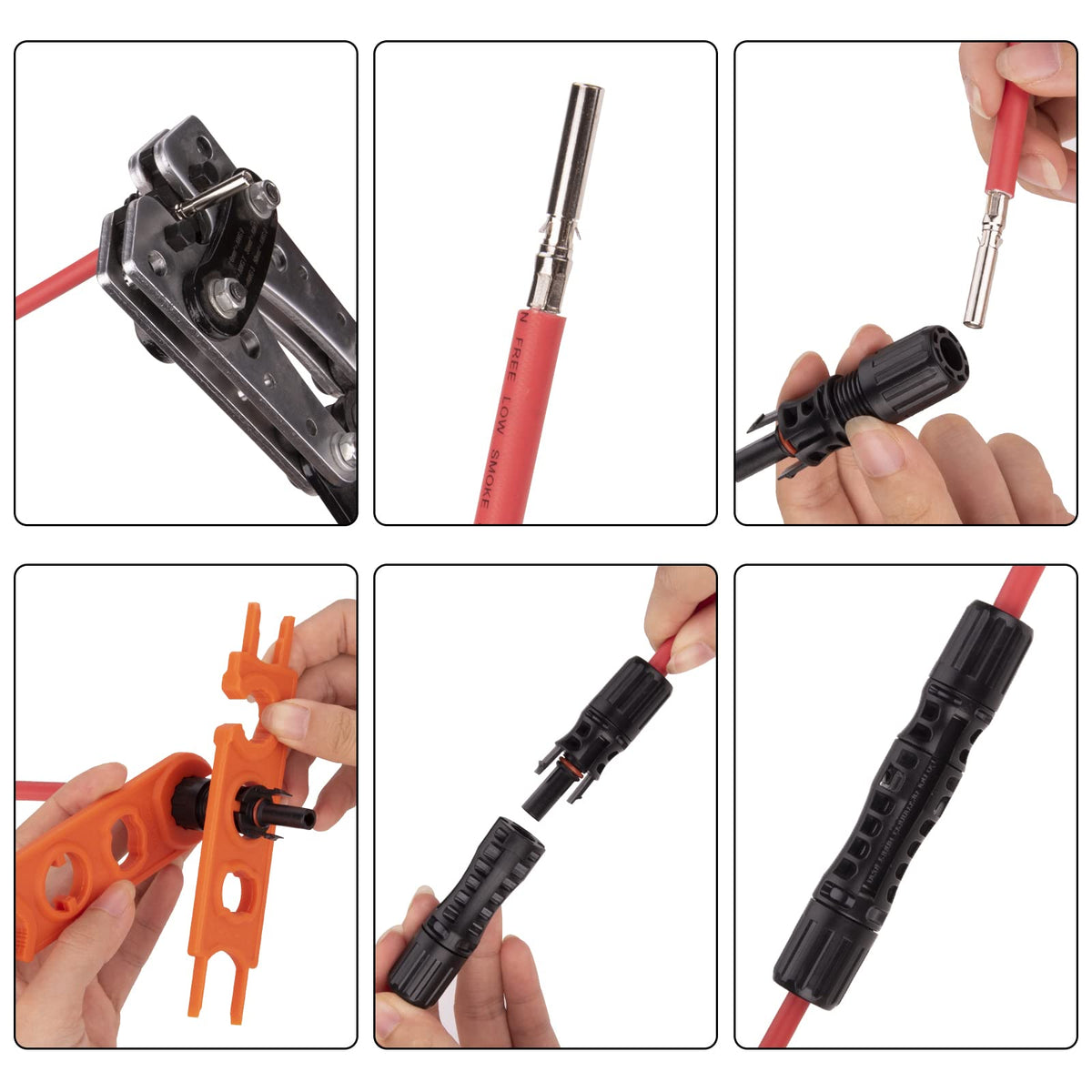 Geosiry spanners included for secure, quick crimping.