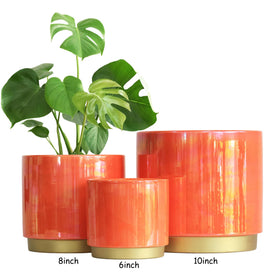 Gepege ceramic planter with drainage hole, easy maintenance and tasteful decor.