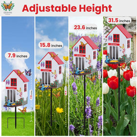 Gerani Design weatherproof butterfly house protects garden visitors.