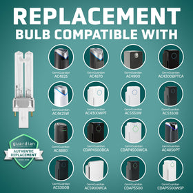 GermGuardian LB4000 bulb in packaging, ready for replacement to sustain purifier performance.