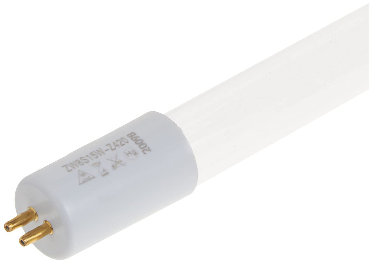 GermGuardian UV-C bulb glowing during purifier operation