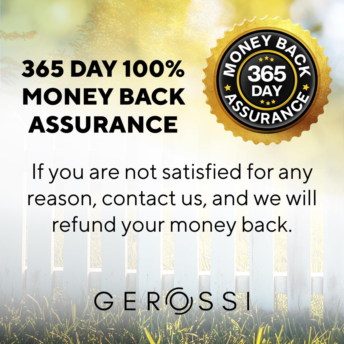 GEROSSI easy-install design mounts from 12 inches to 8 feet.