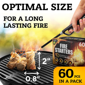 GEROSSI 60-pack for reliable outdoor fires and cooking