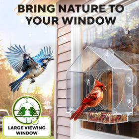 GEROSSI large-capacity feeder holds up to 19 lb for busy birds.