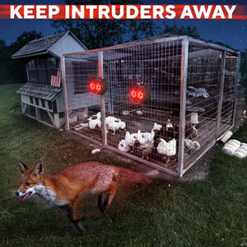 GEROSSI predator eyes in motion-activated mode provide versatile deterrence.