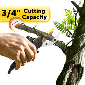 GEROSSI pruning shears ergonomic grip for comfortable longer use