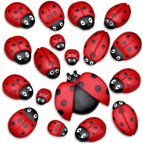 Gerrii Ladybug Stone Tiny adds whimsical charm to garden beds.