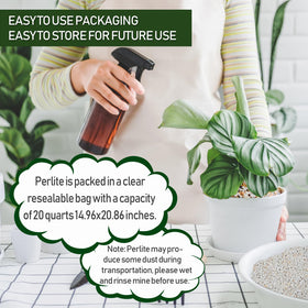 Gerta perlite in soil mix supports better water drainage and oxygen reach.