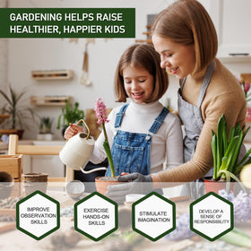 Gerta Perlite indoor garden setup shows lightweight, easy-to-blend substrate.