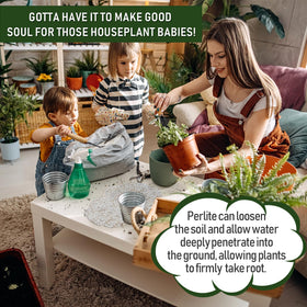 Gerta perlite supports seed starting and moisture control.