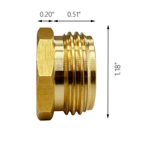 Geshaten brass G-thread adapter close-up highlighting precise threading for leak-free connections.