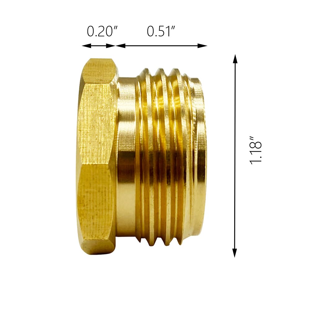 GESHATEN brass garden adapter in use for reliable irrigation