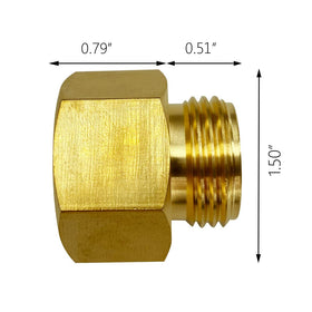 GESHATEN brass garden hose adapter ready for rust-resistant outdoor use and quick fittings.