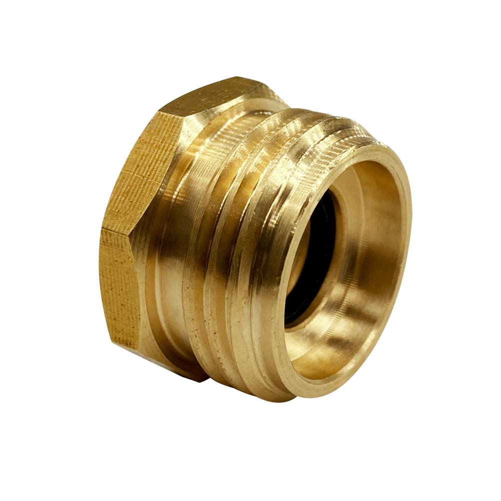 Geshaten garden hose connector installation example demonstrating secure fit.