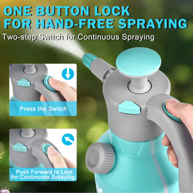 GESTONE Garden Hand Pump Sprayer lock feature for continuous spraying.