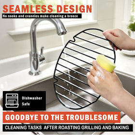 Gestone roasting rack dishwasher-safe for quick cleaning