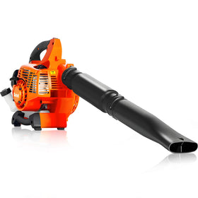 Getell handheld gas leaf blower with 26cc engine for fast driveway debris cleanup.