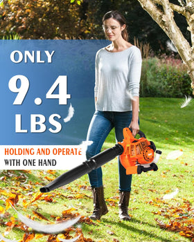 Getell leaf blower 180 mph air jet for tackling wet leaves with ease.