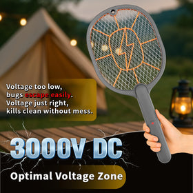 GEternalYn battery-powered zapping grid highlighting high-voltage insect target area