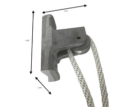 Gettysburg Flag Works non-drilled feature supports customized hole pattern for pole drilling