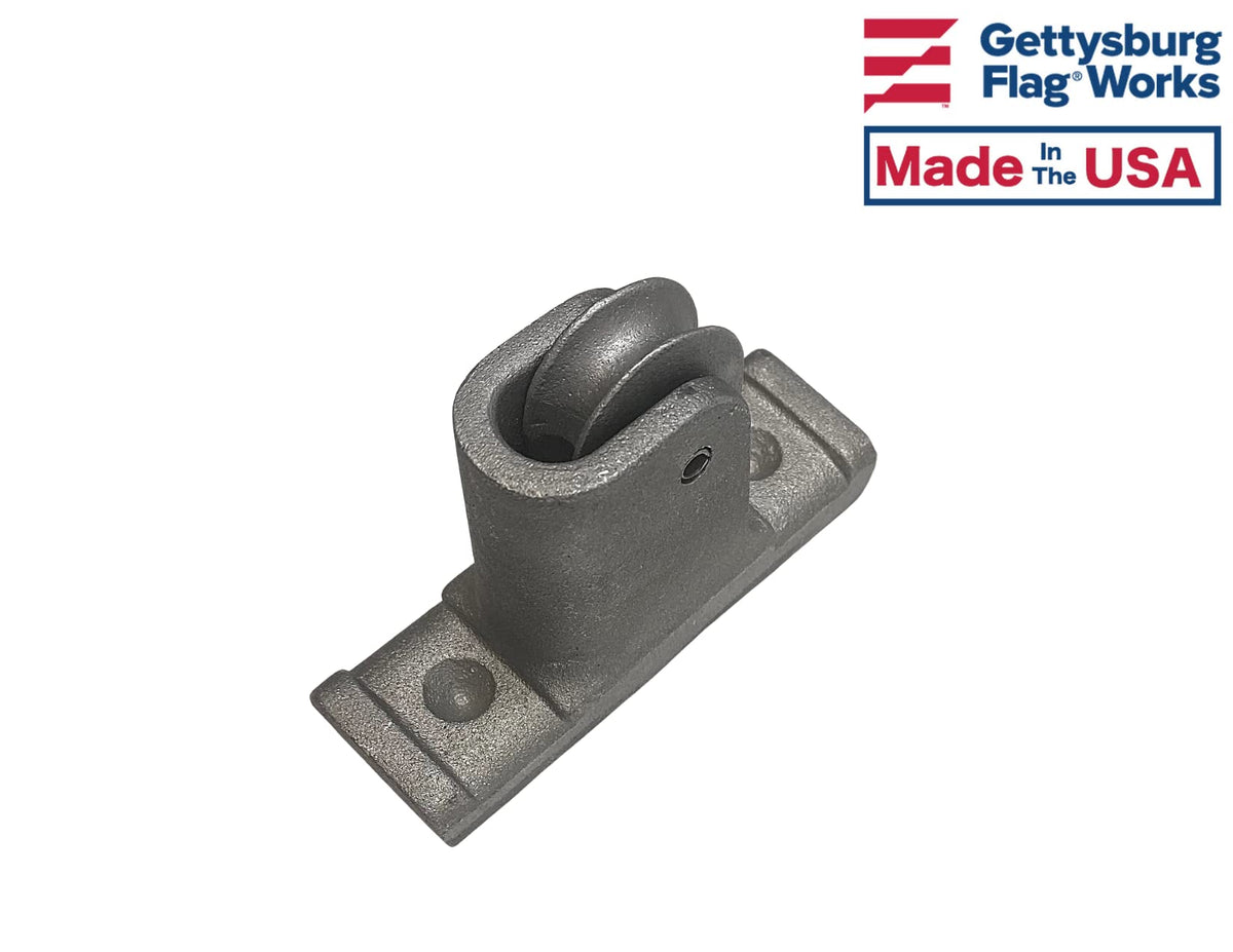 Gettysburg Flag Works compact footprint illustrates space-saving design for mounted poles