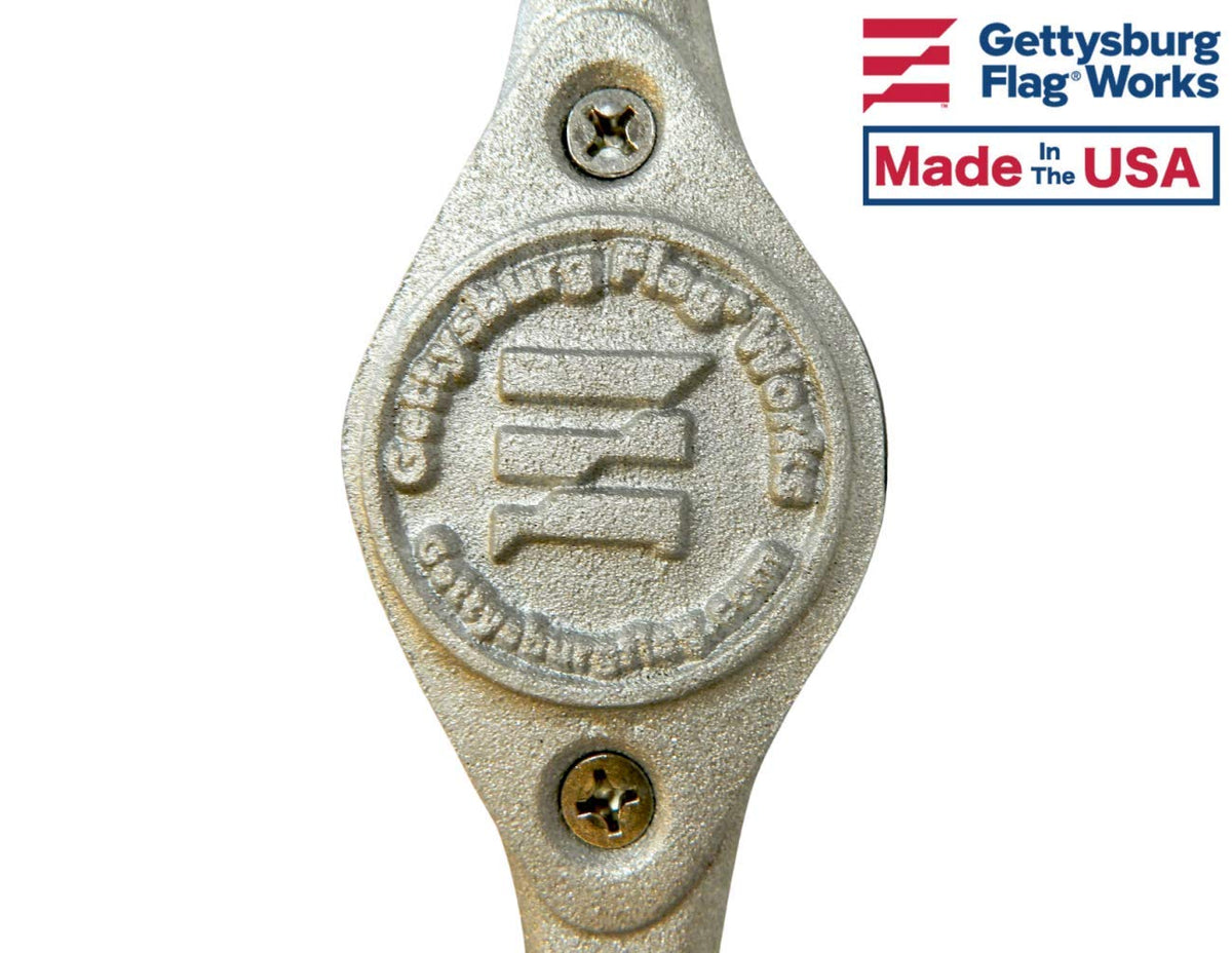 Gettysburg Flag Works installation kit view emphasizing included fasteners for quick, reliable mounting