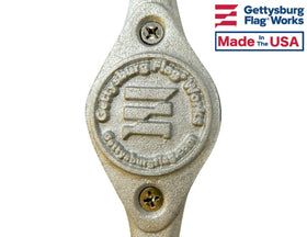 Gettysburg Flag Works installation kit view emphasizing included fasteners for quick, reliable mounting