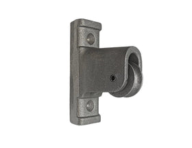 Gettysburg Flag Works non-drilled silver pulley assembly top view for easy halyard routing