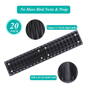Geulieby bird spikes close-up nails show break-away points for easy sizing.