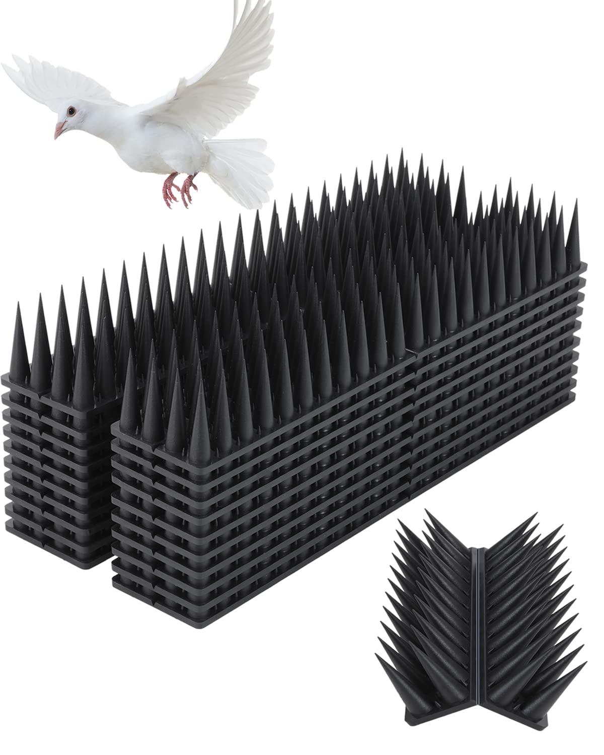 Geulieby Bird Spikes exterior installation deters pigeons from ledges humanely.