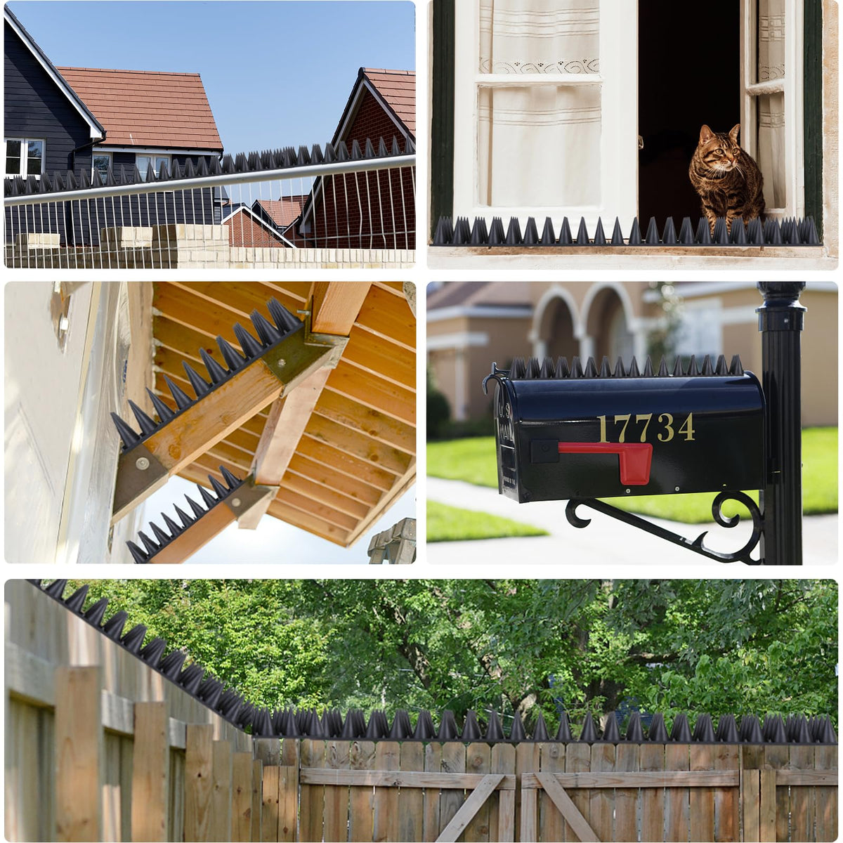 Geulieby bird spikes arrive disassembled with pre-drilled holes for simple mounting.