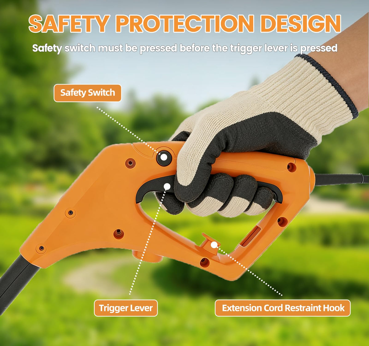 Gewol safety trigger lock keeps operation intentional and safe.
