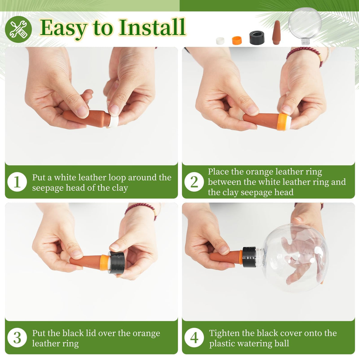 GEWOSI indoor-use globes help prevent missed watering during trips.