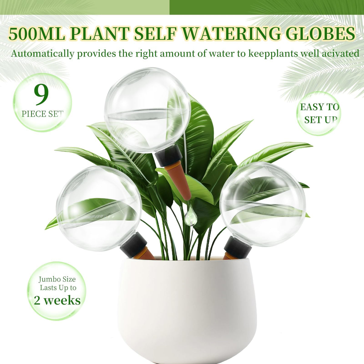 GEWOSI 9-pack neatly arranged as decorative yet functional plant care tools.