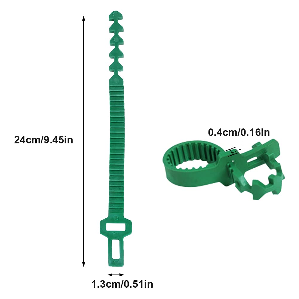 GEZICHTA green stake ties blend with garden plants