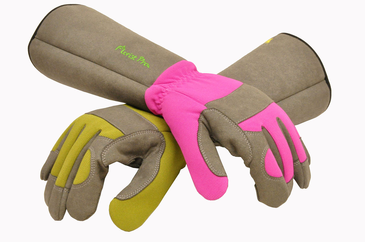 G & F Products 2431L Florist Pro gloves stretch back breathable back for comfort