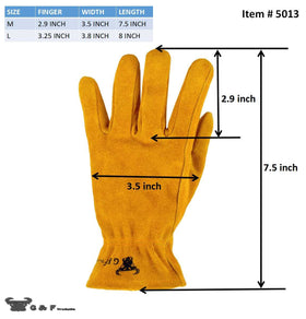 G and F JustForKids gloves elastic wrist ensures easy on-off for kids.