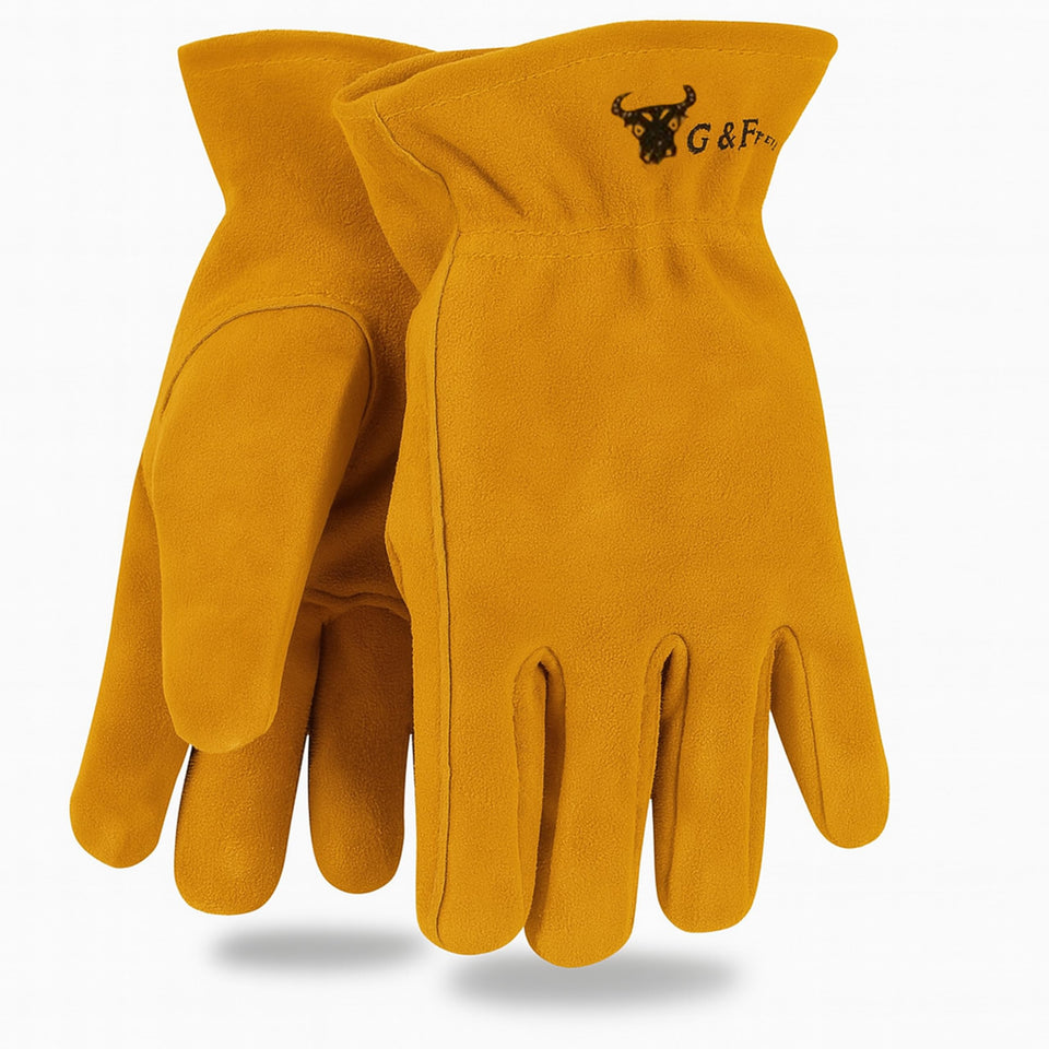 G and F JustForKids gloves palm view highlighting durable protection for young gardeners.