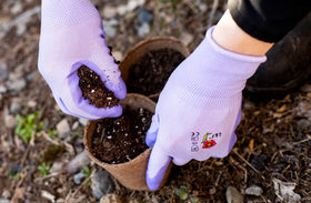 G & F Products gloves weeding scene highlights texture grip and control